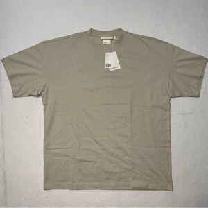 HM Heavy Cotton Short Sleeve T-Shirt Tan Beige Size Large H&M